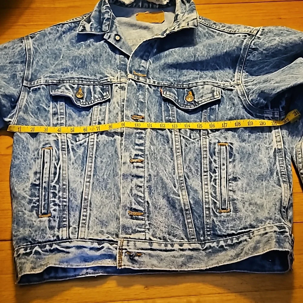 Levi's Vintage Acid Washed Denim Trucker Jacket Med Unisex